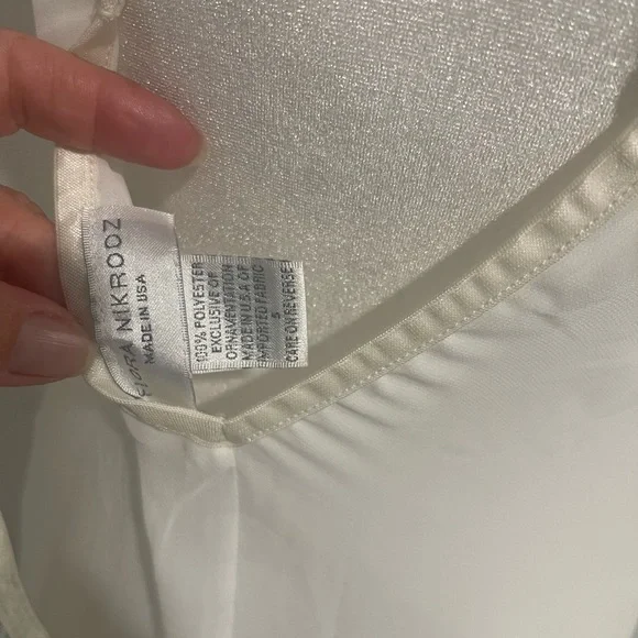 Flora Nikrooz White Sheer Lace Robe Set - Picture 6 of 11